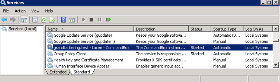 A Windows service example of a NSSM setup